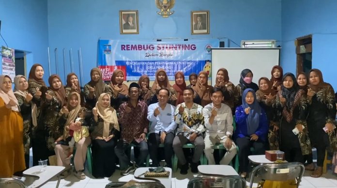 Pemdes Pontang menggelar Rembug Stunting (Foto: Bantentv.com/ Riki)