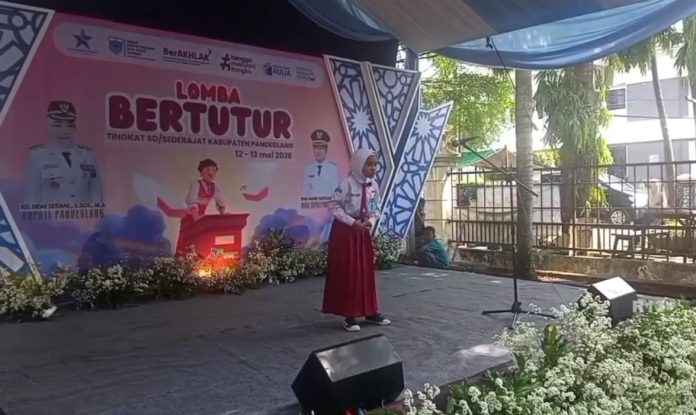 Lomba bertutur tingkat SD di Pandeglang (Foto: Bantentv.com/ Rangga)