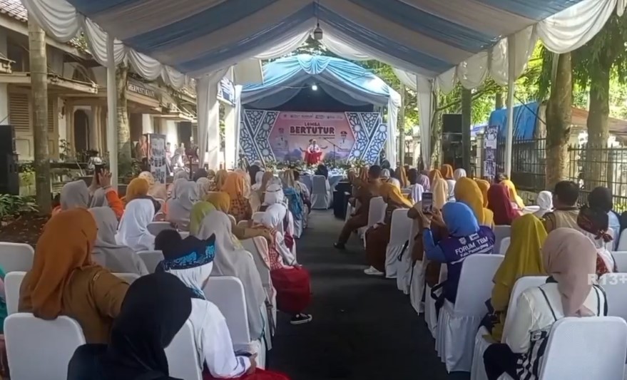 Lomba bertutur tingkat SD di Pandeglang (Foto: Bantentv.com/ Rangga)
