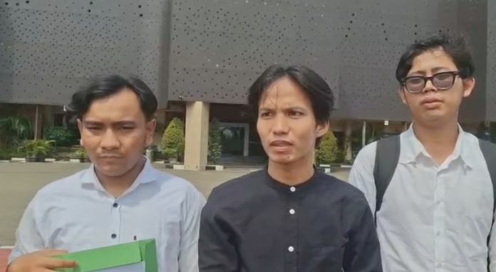 Mahasiswa Unpam Serang dilaporkan ke Polda Banten terkait dugaan ancaman (Foto: Bantentv.com/ Imron)