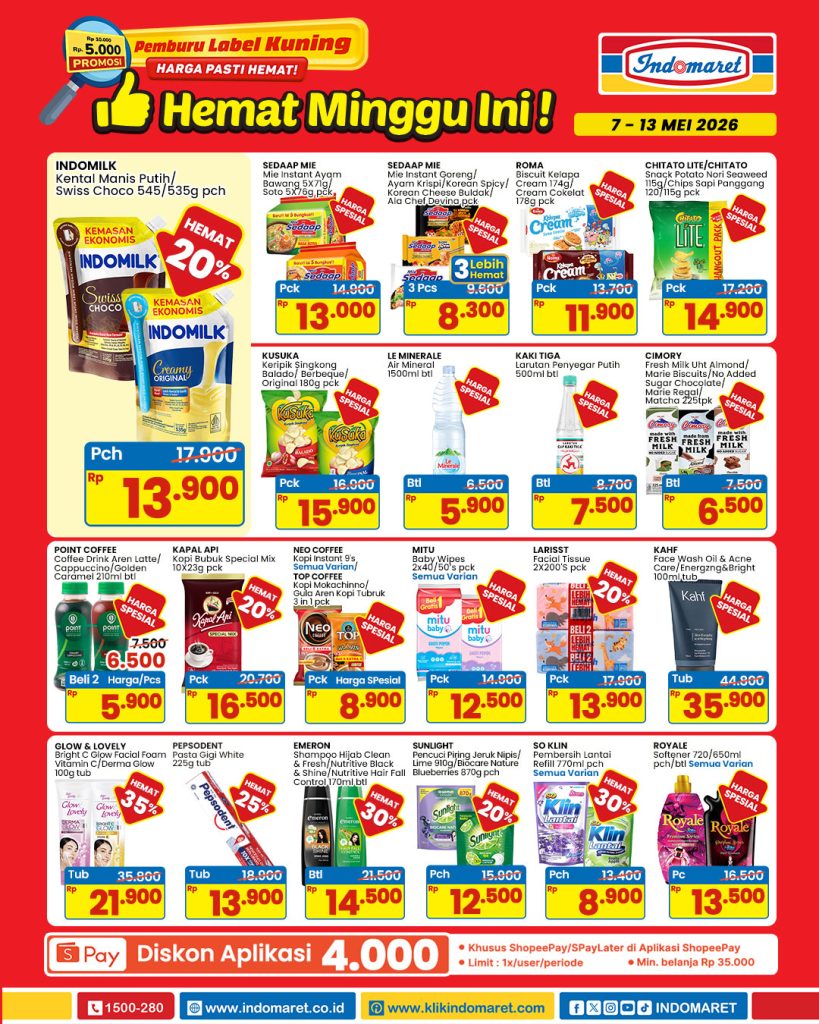 Promo hemat mingguan Indomaret