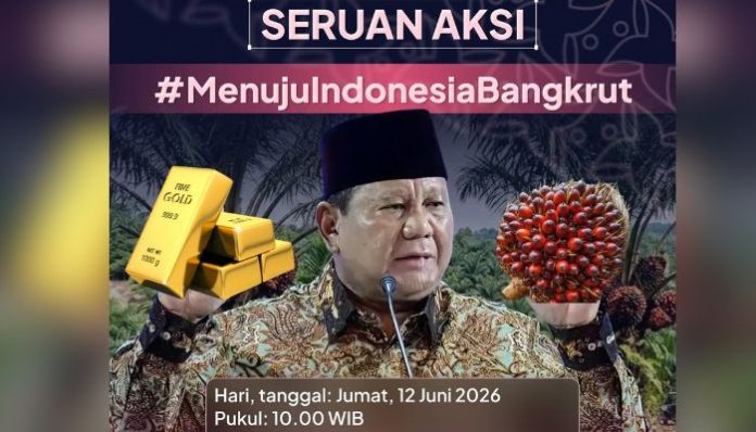 BEM UI menggelar aksi di Bundaran HI (Foto: Intagram/ bemui_official)
