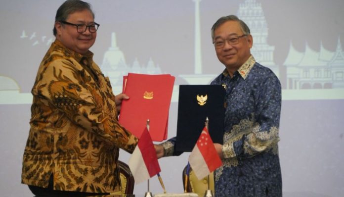 Indonesia-Singapura jalin kerja sama ekonomi bilateral (Foto Instagram/@airlanggahartarto_official)