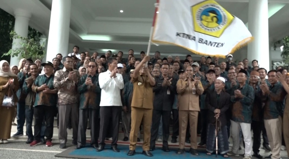 Gubernur Banten Andra Soni melepas kontingen Kontak Tani Nelayan Andalan (KTNA) Provinsi Banten