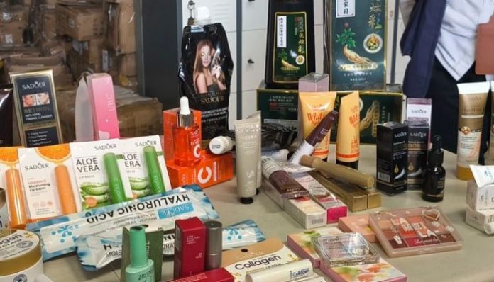 Kosmetik ilegal yang ditemukan BPOM (Foto/Kompas)