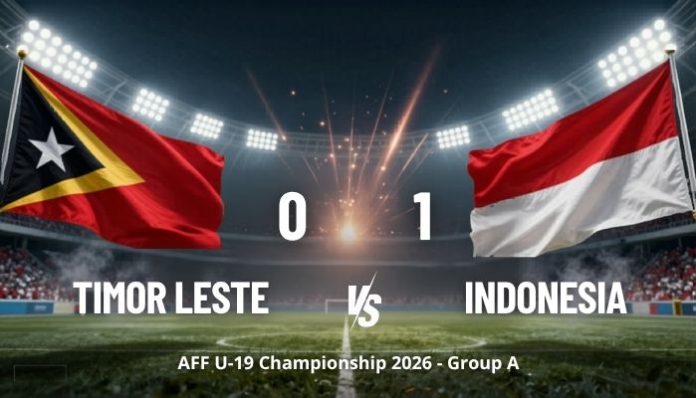 Timor Leste vs Indonesia, Garuda Muda unggul 1-0 babak pertama Piala AFF 2026