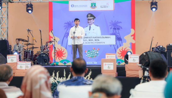 Wakil Gubernur Banten Achmad Dimyati Natakusumah saat menghadiri Exciting Banten Festival 2026