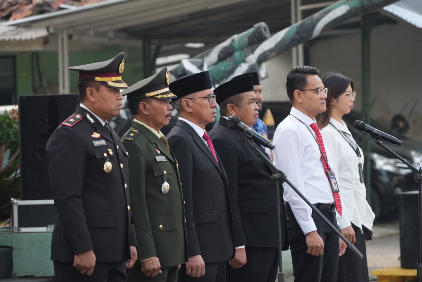 Bupati Pandeglang saat menjadi pemimpin upacara peringatan hari lahir pancasila