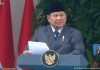 Pidato Presiden Prabowo Subianto saat Upacara Peringatan Hari Lahir Pancasila tahun 2026 (Foto: Tangkapan layar YouTube Sekretariat Presiden)