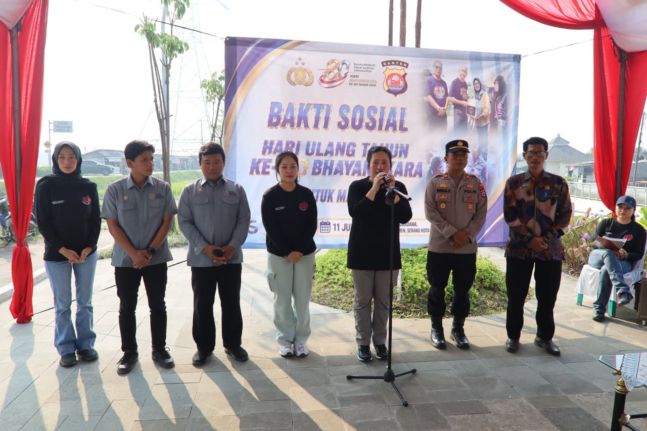 Polda Banten melalui Ditreskrimum Polda Banten menggelar sosialisasi pencegahan kekerasan terhadap perempuan dan anak serta tindak pidana perdagangan orang (TPPO) di Kampung Sukadana, Kecamatan Kasemen, Kota Serang, Kamis, 11 Juni 2026.