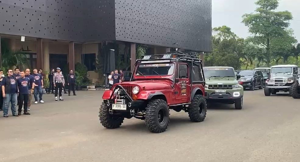 Kegiatan Kapolda Banten Fun Offroad menuju kawasan wisata Bendungan Karian
